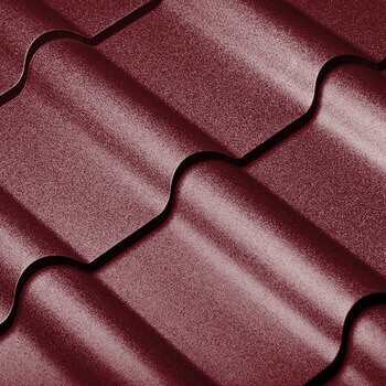 Țiglă metalică profnastil pentru acoperș Standmet banga visiniu inchis mat