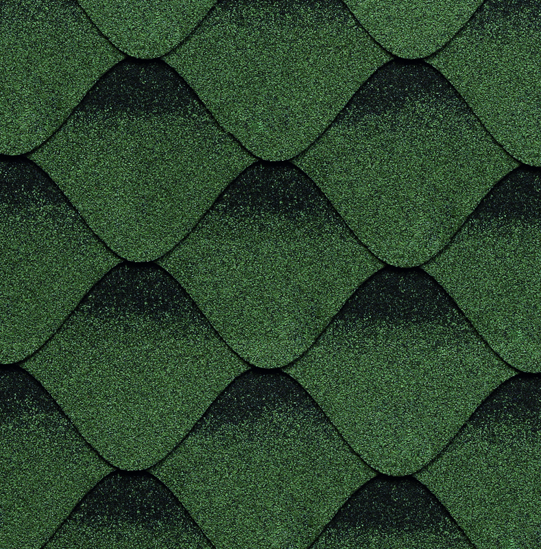 Șindrilă flexibilă pentru acoperiș Kerabit S Green