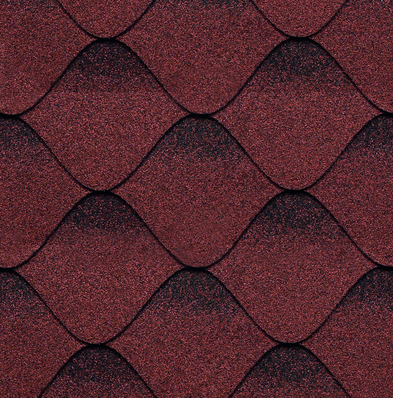 Șindrilă flexibilă pentru acoperiș Kerabit S Red