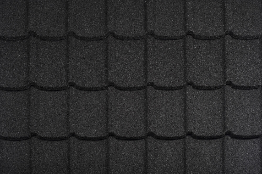 Țiglă metalică pentru acoperiș Metrotile Mistral Coal Black Acoperișuri în Moldova