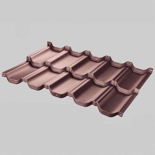 Țiglă metalică pentru acoperș BudMat Rialto orange