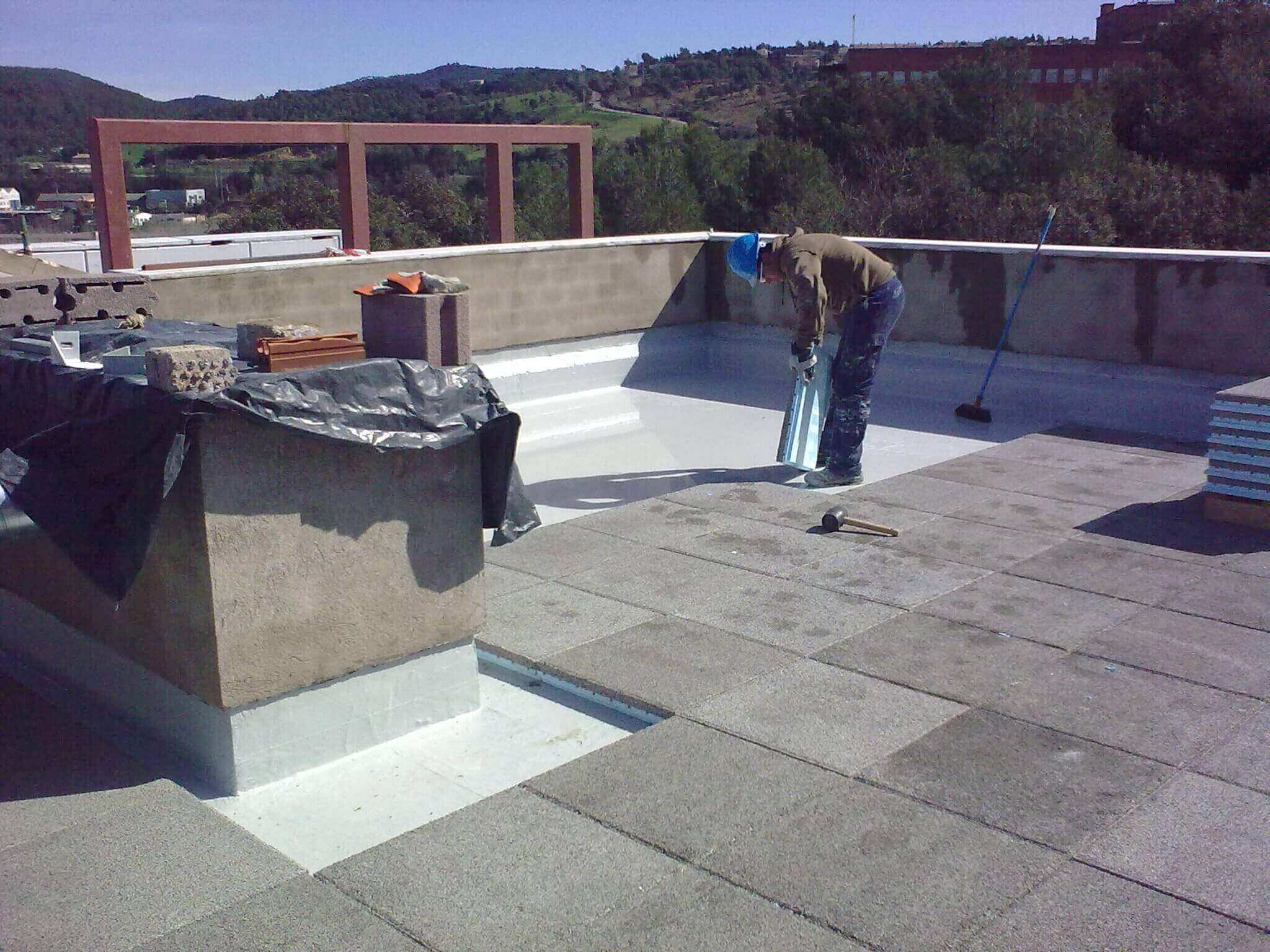 Plicarea Mariseal pe terasa circulabila