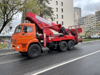 Автовышка 16 метров шасси вездеход в аренду