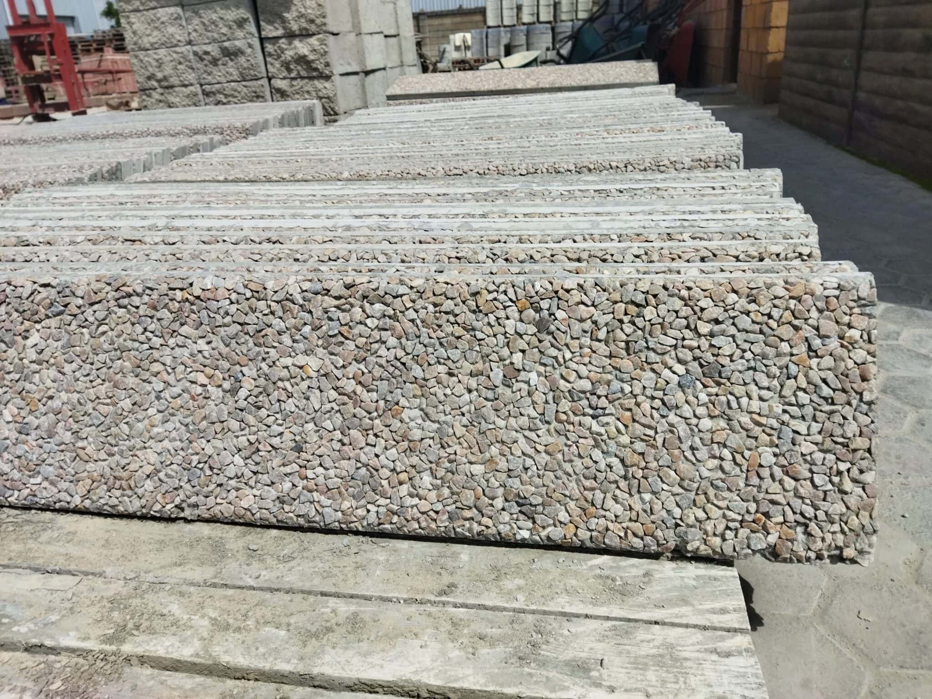 Pebblecrete slabs