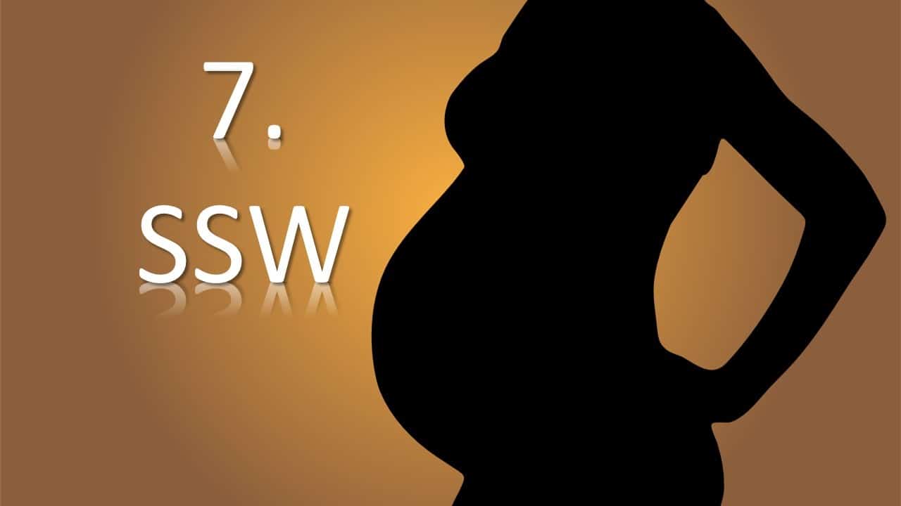 7. SSW – Schwangerschaftswoche schwangerschaft schwangere mutter Kind SSW Schwangerschaftswoche