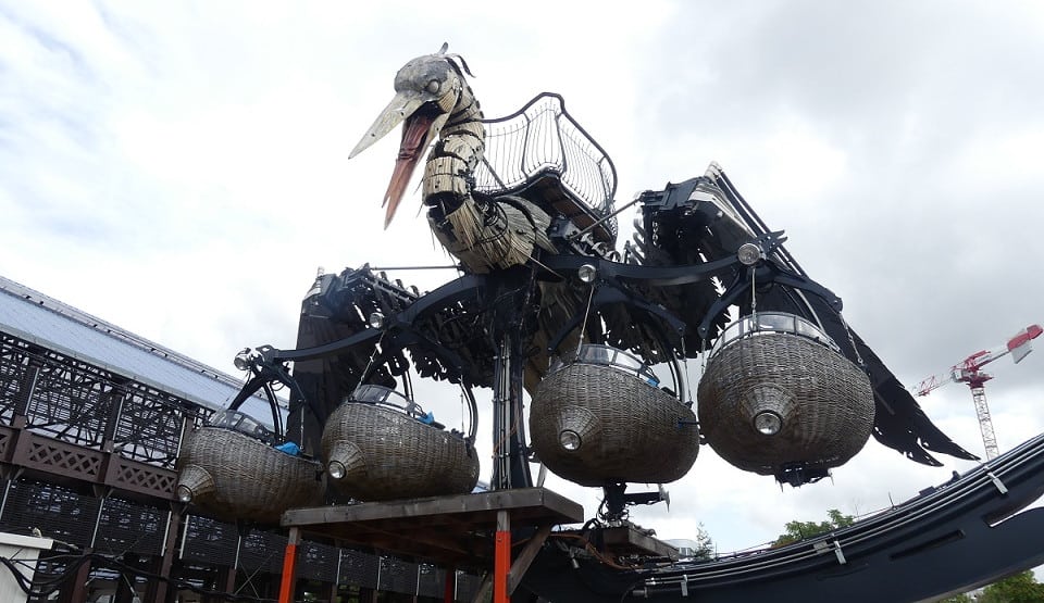 Reiher in der Maschinengalerie