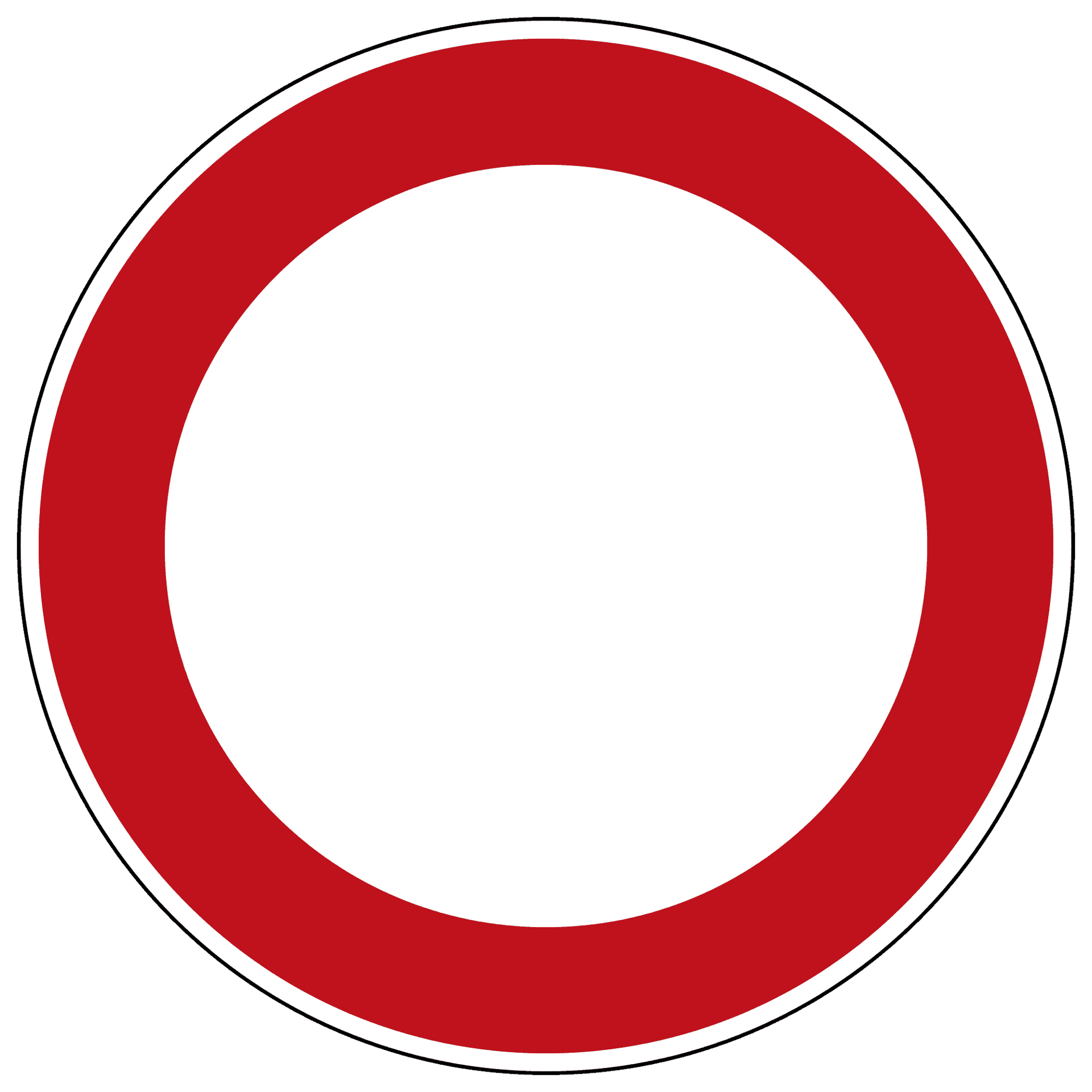 Verbot für Fahrzeuge aller Art Alle Vorschriftzeichen mit rotem Rand bedeuten generell ein Verbot. Im allgemeinen Sprachgebrauch hat sich für dieses Schild der Begriff "Durchfahrt verboten" eingebürgert. In der StVO ist allerdings nicht von Durchfahrt die Rede, sondern es handelt sich um ein Verbot für Fahrzeuge aller Art. Auch hier kann die Durchfahrt mit dem Zusatz "Fahrrad frei" versehen werden.