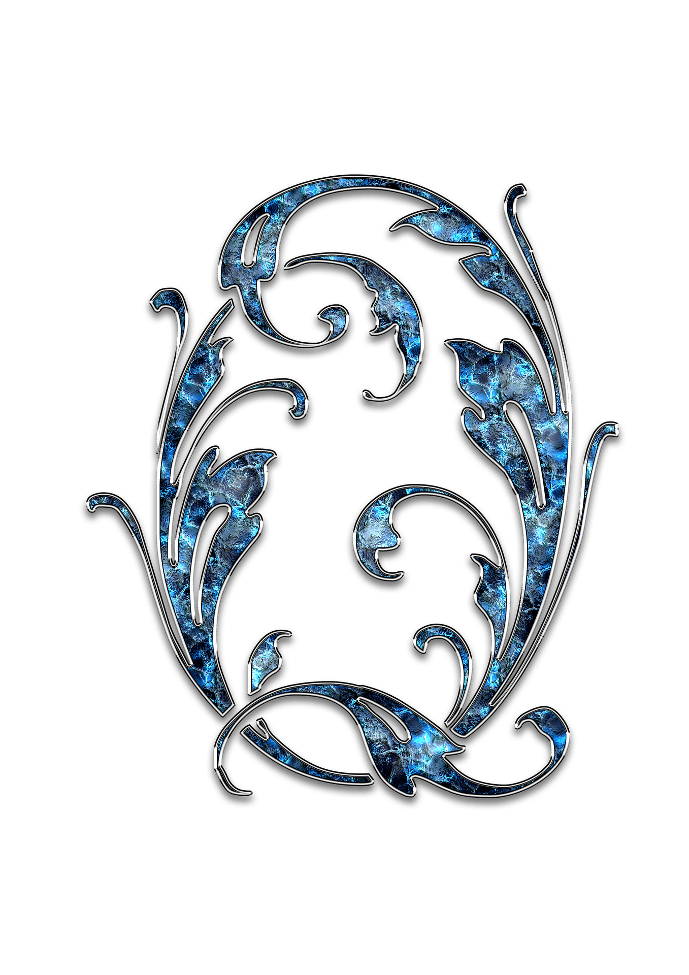 Letter Letter Q Q Initials Schreiben Schriftart