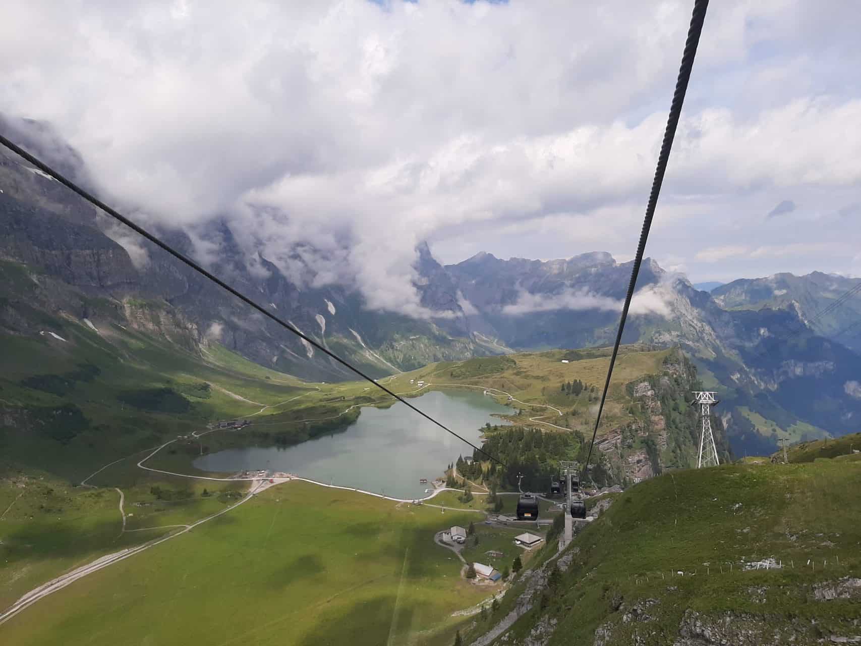 Blick vom Titlis auf den Trübsee