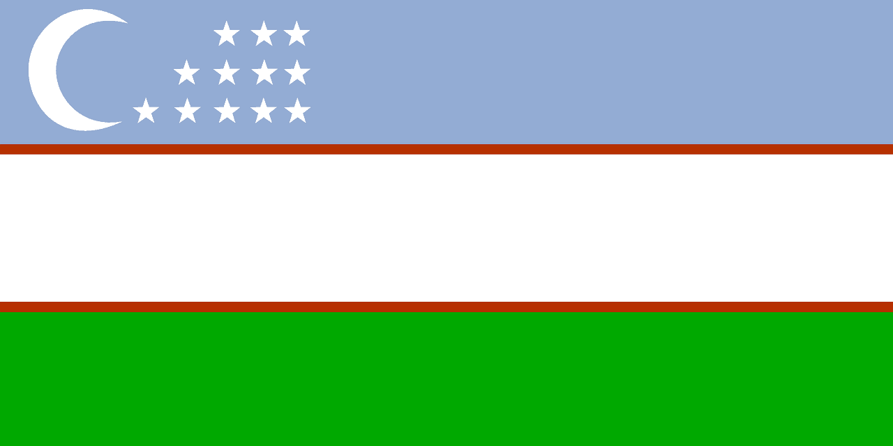 Flagge von Usbekistan