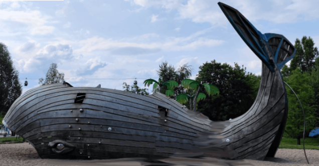 Spielplatz Gärten der Welt Wal