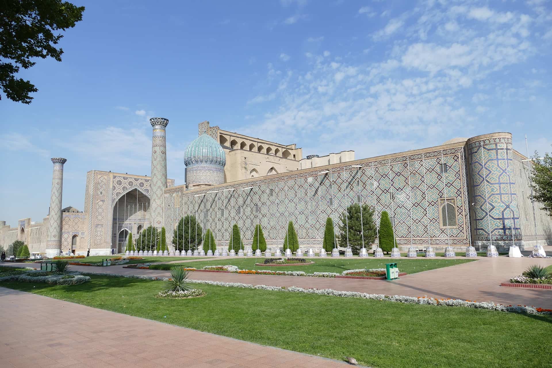 Familienurlaub in Usbekistan: Samarkand Moschee Registan /Usbekistan