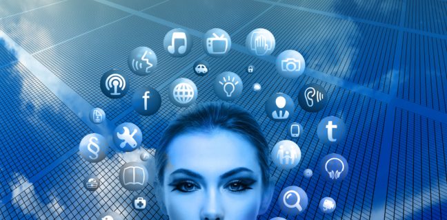 In 14 Tagen sind wir Facebook frei frau, gesicht, social media