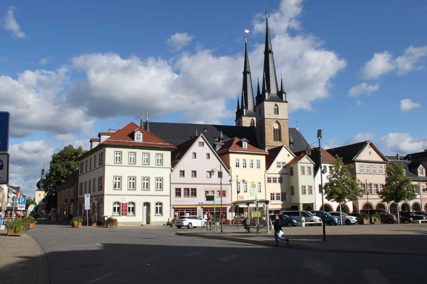 Himmelswiese und Tresen-Titanic Saalfeld-Panoramablick-zum-Marktk-1
