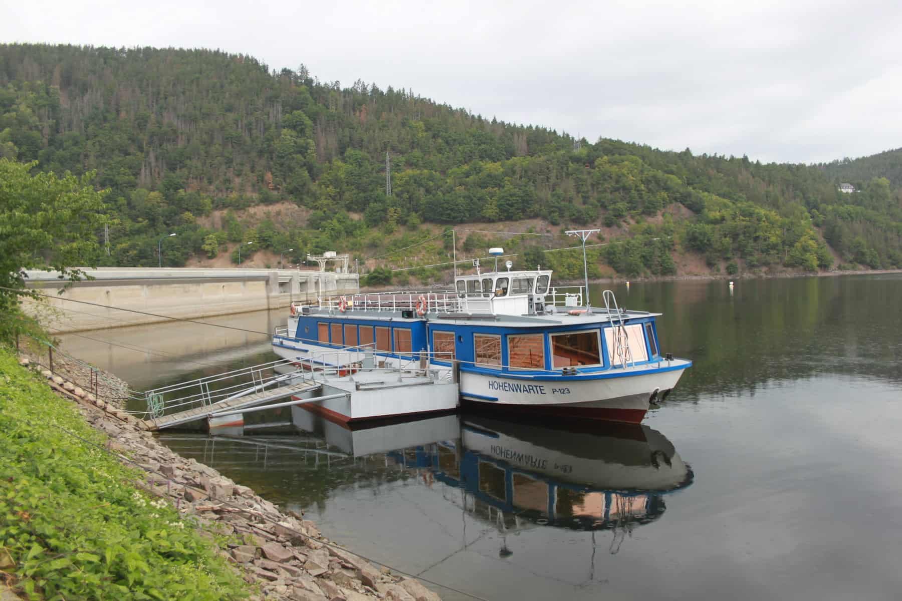 Mit dem Schiff auf dem Hohenwarte-Stausee