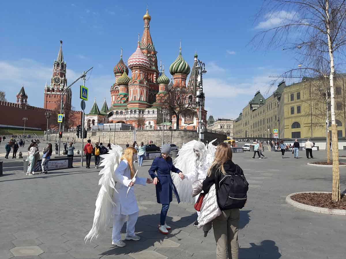 Impfreise nach Moskau/Russland
Engel vor dem Kreml