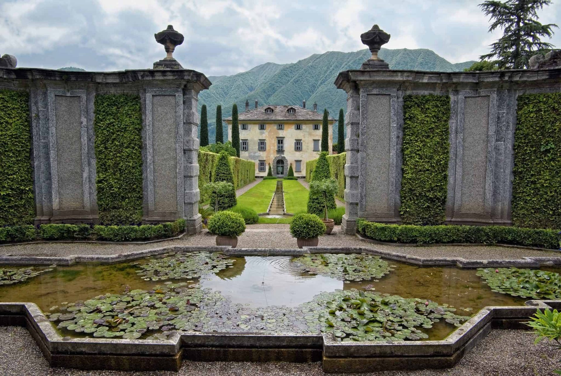 Italienischer Renaissancegarten, Symbolbild, villa balbiano, fontana, garten