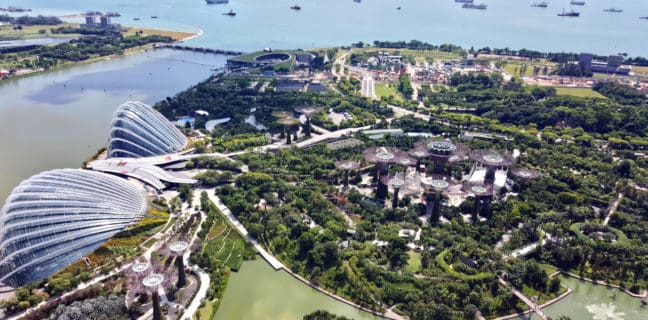 Singapur ist ab September 2021 wieder offen für Deutsche singapur Marina Bay Sands von oben