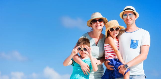 Teurer Flunker mit den Schulferien – Schulferien – nicht eigenmächtig ausdehnen! Flunker Ferien, Familienferien, Blau machen Family vacation portrait