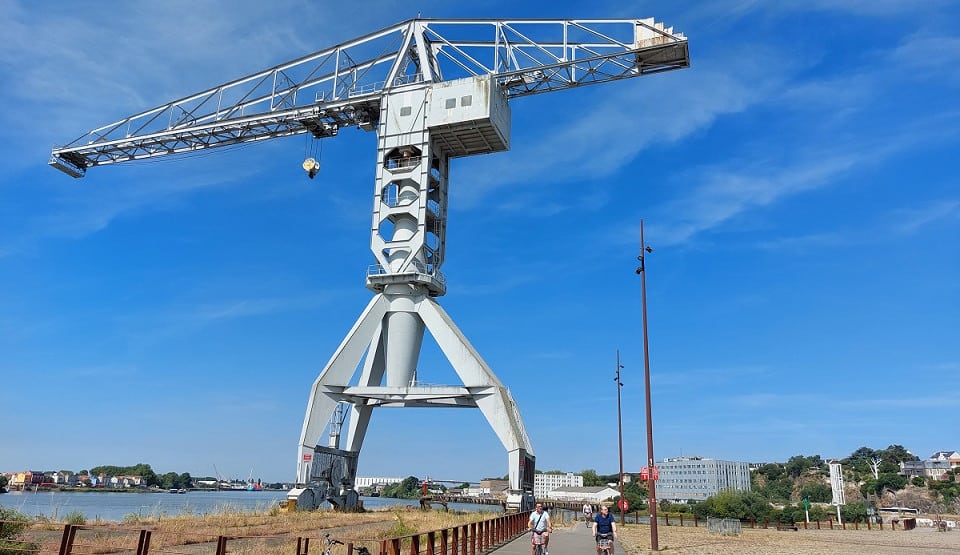 Restaurierter Titan-Kran