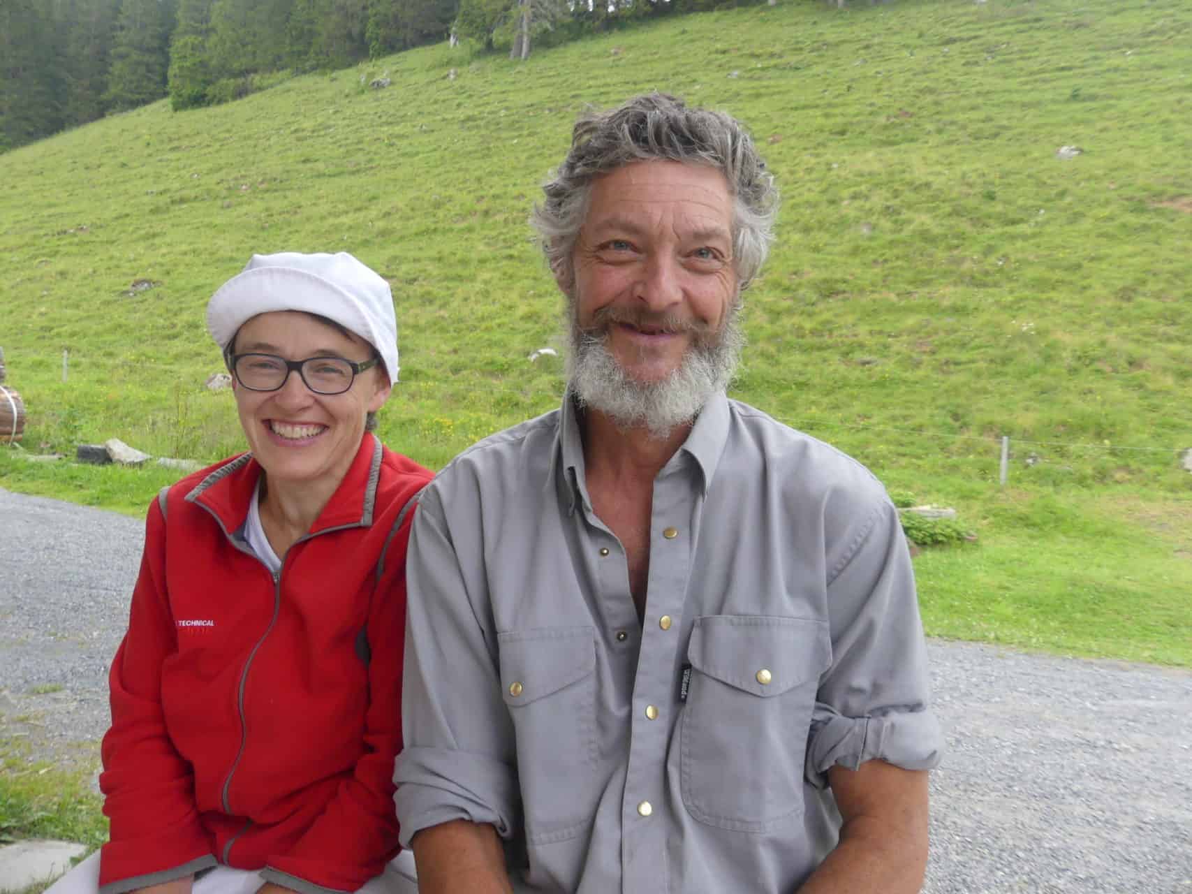 Alpkäserpaar Rosmarie und Edy