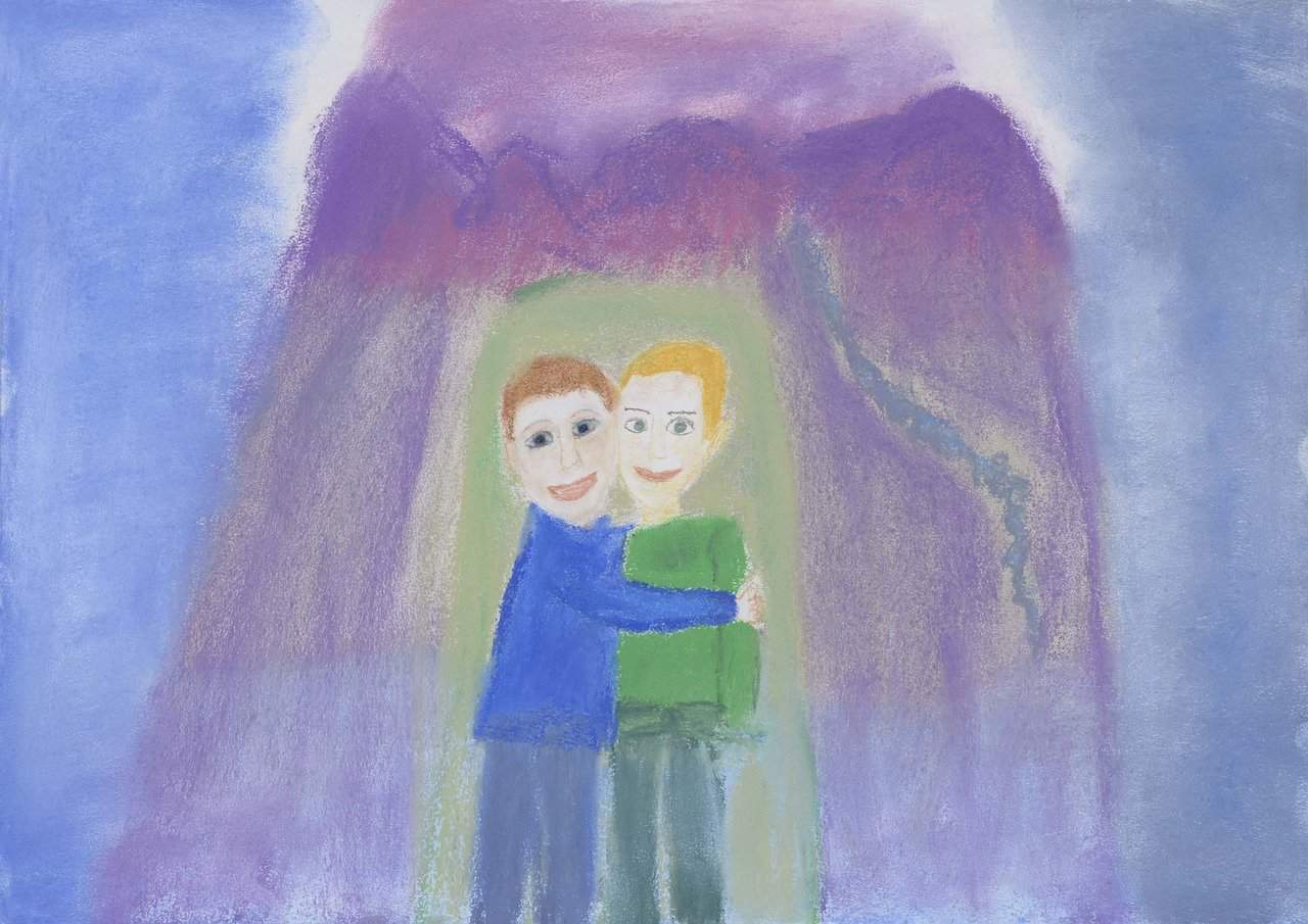 Das Bild – Schaufenster in die Kinderseele Zeichnung Gemälde Bild Malerei Kinder