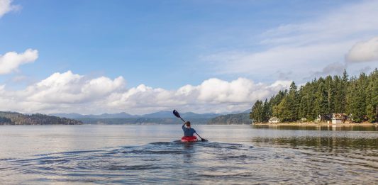 Kanu See Abenteuer Kajak Im Freien Sport Paddel