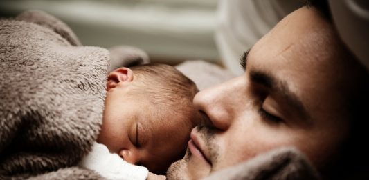 Baby Kinder Niedlich Vater Papa Familie Sohn