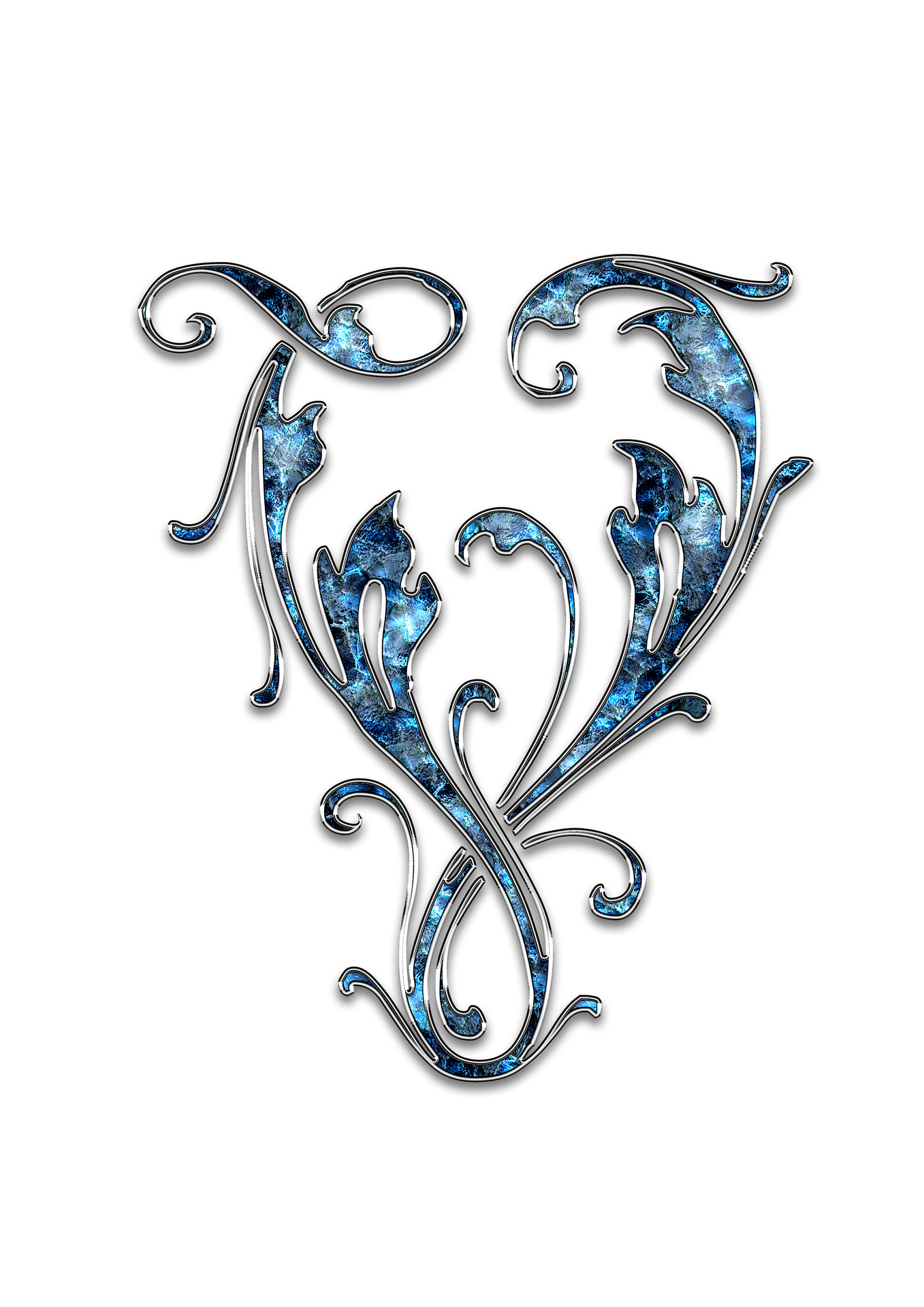 Letter Letter V V Initials Victory Schreiben