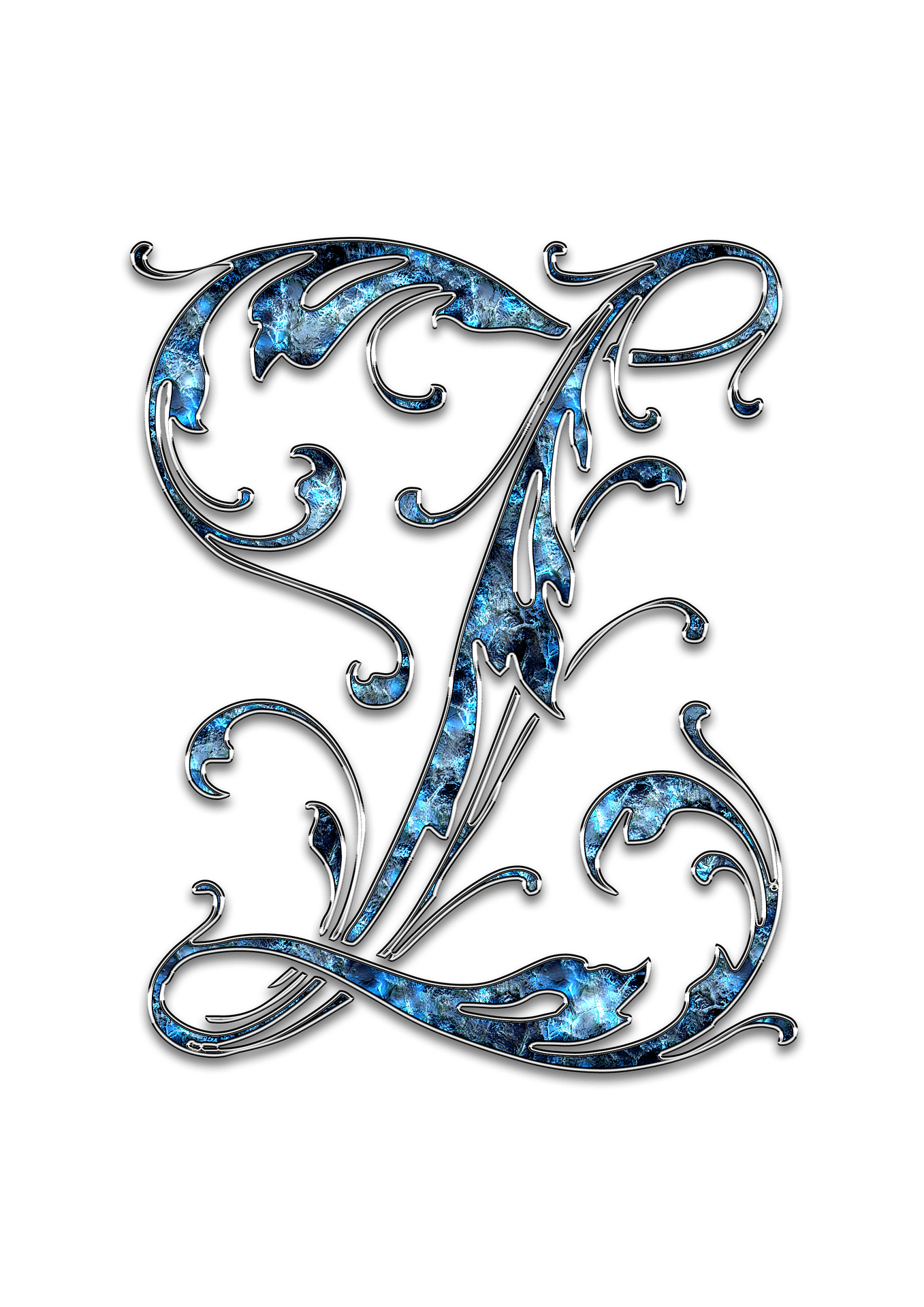 Letter Letter Z Z Initials Schreiben Schriftart