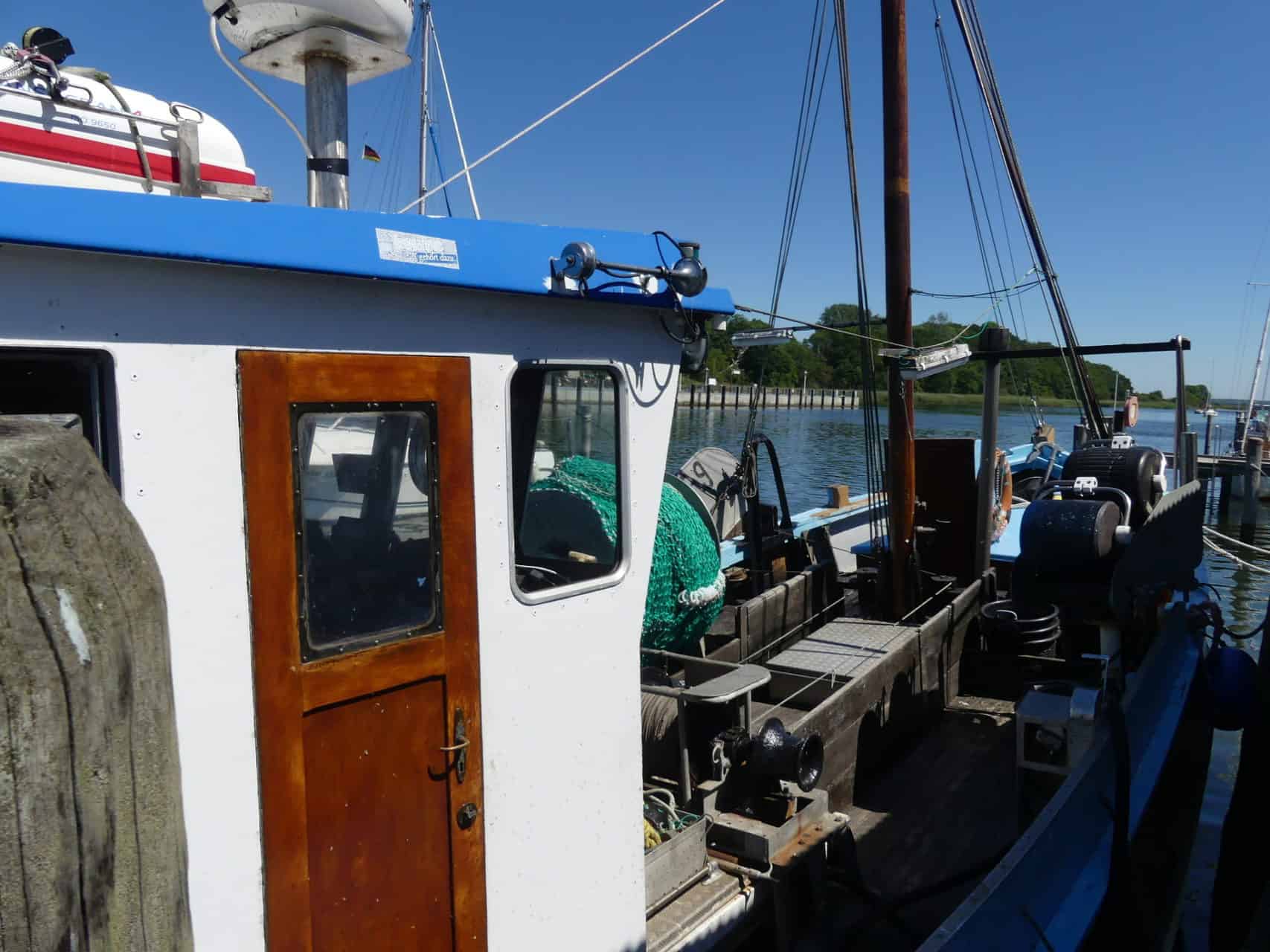 Der stillgelegte Fischkutter von Hubert Türke auf Hiddensee