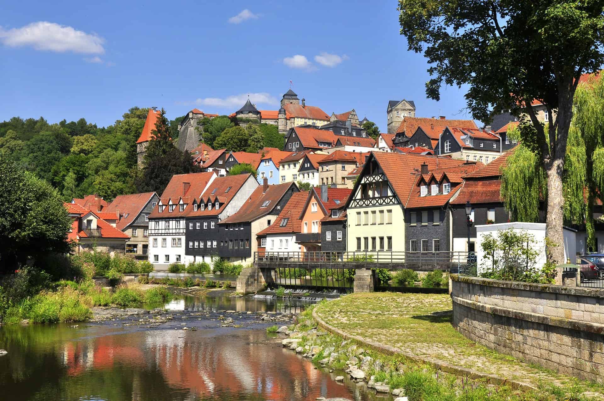 kronach,mittelalterliche stadt,im frankenwald,deutschland,