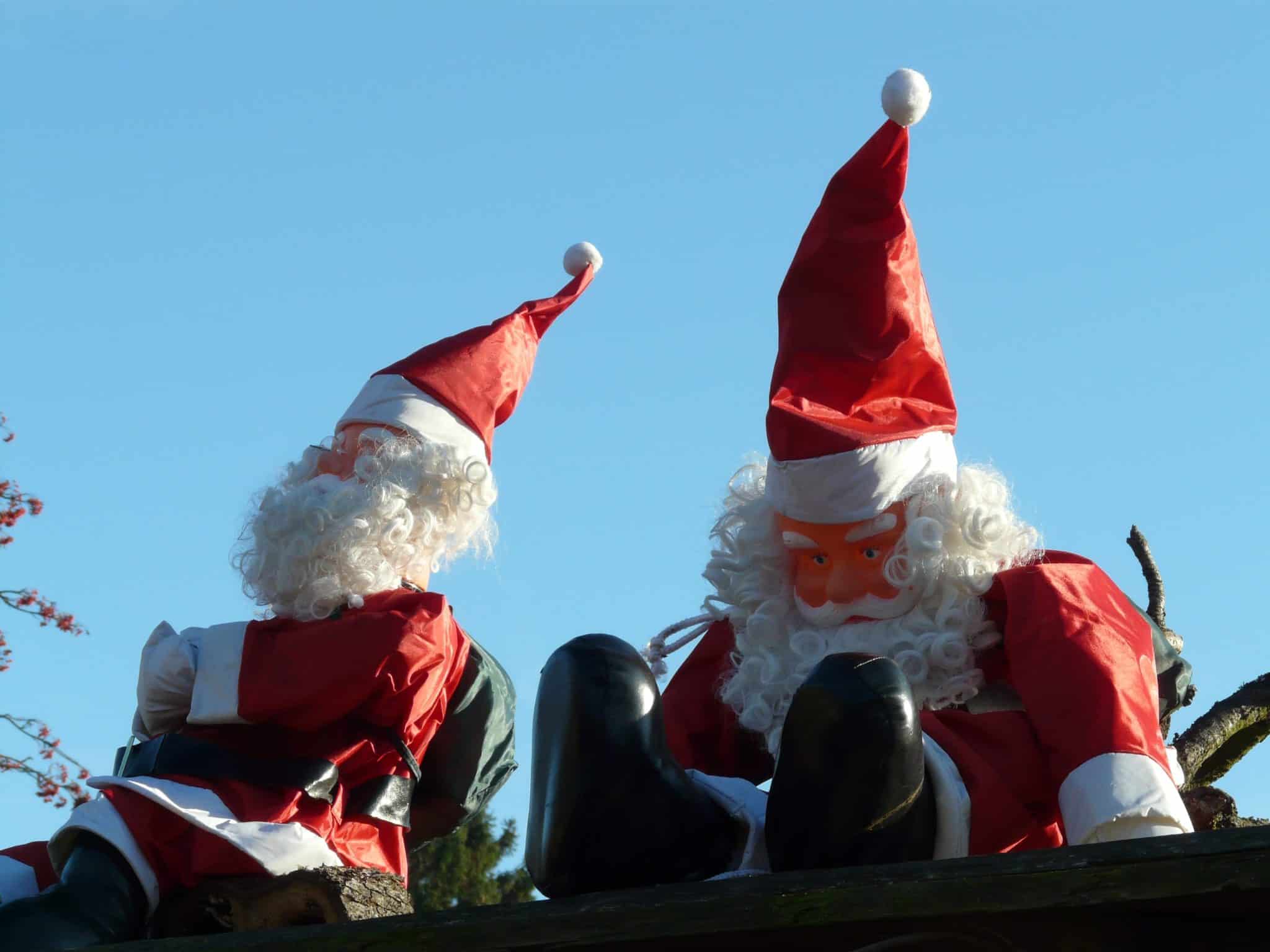 weihnachtsmänner, ziipfelmützen, weihnachten