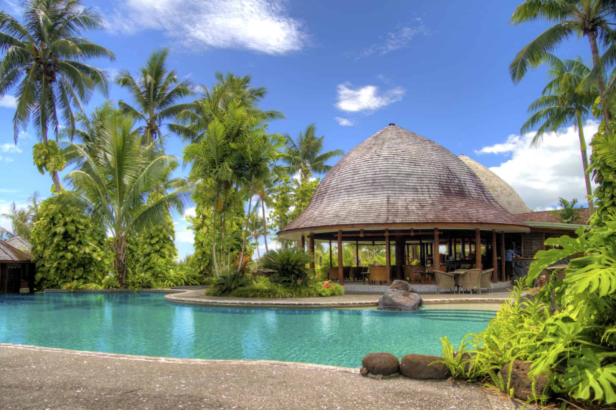 resort, samoa, schwimmbad