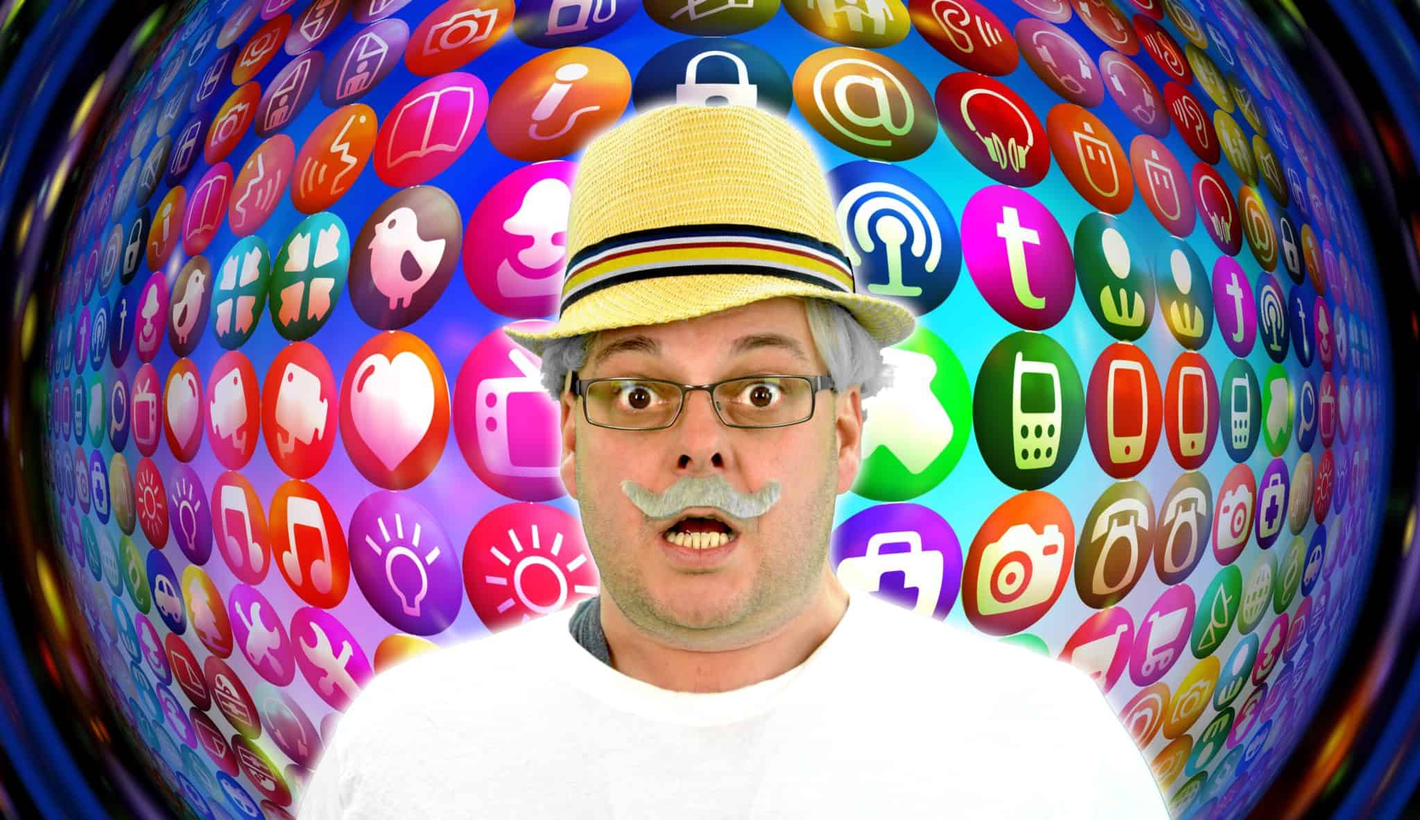 Elternkurse zur Medienerziehung: erstaunen, senior, alter