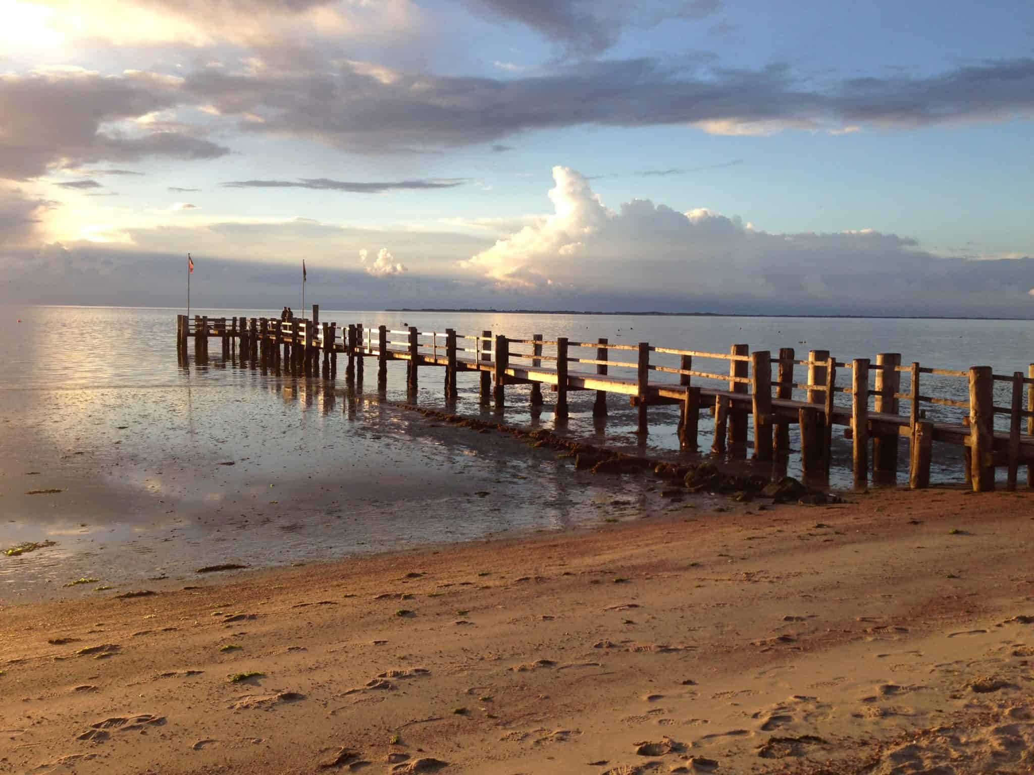 föhr, strand, wolken