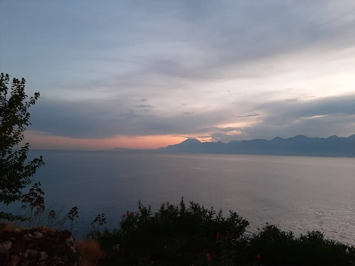 Antalya an der Türkischen Riviera. Abendstimmung in Antalya