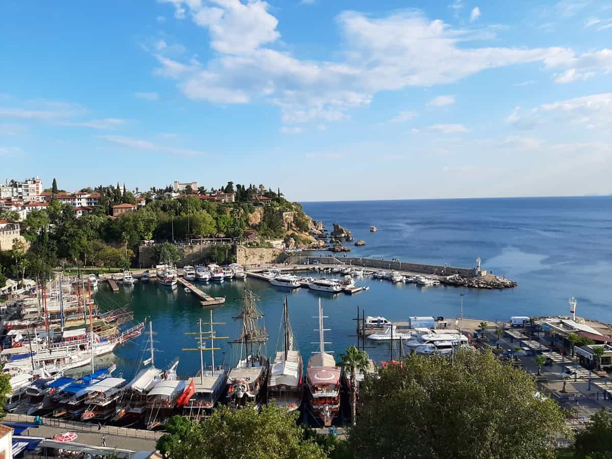 Antalya an der Türkischen Riviera. Hafen von Antalya