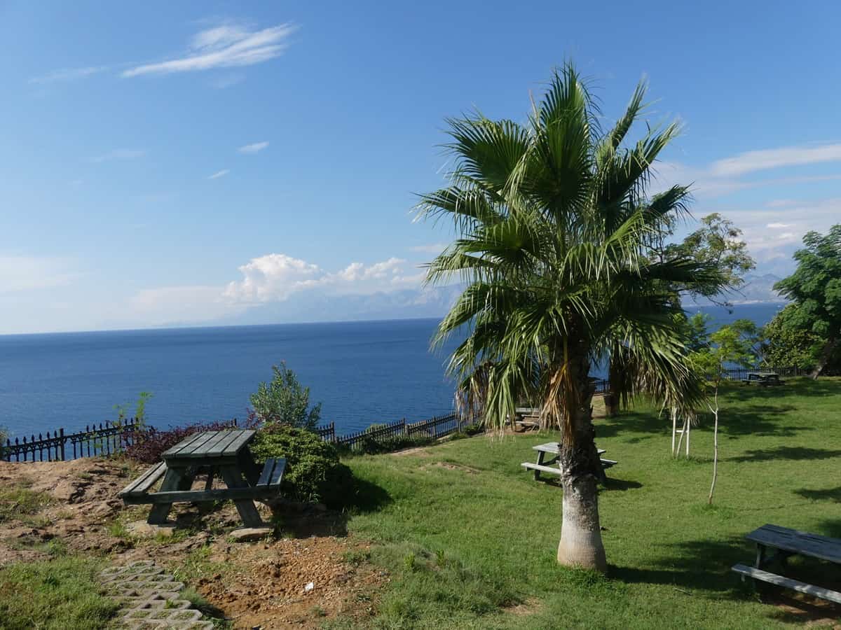 Antalya an der Türkischen Riviera. Küstenweg