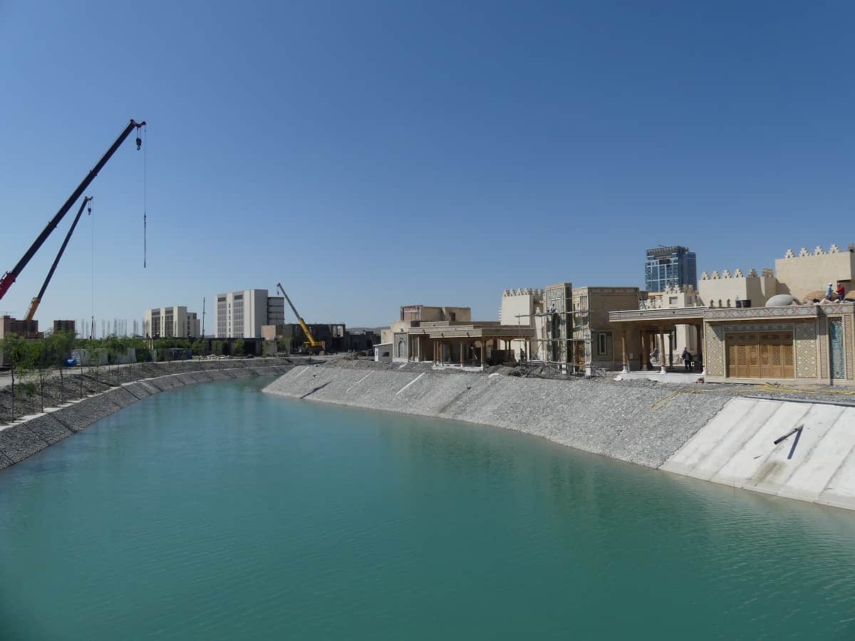 Das im Bau befindliche neue Touristik-Zentrum „Silk Road Samarkand“