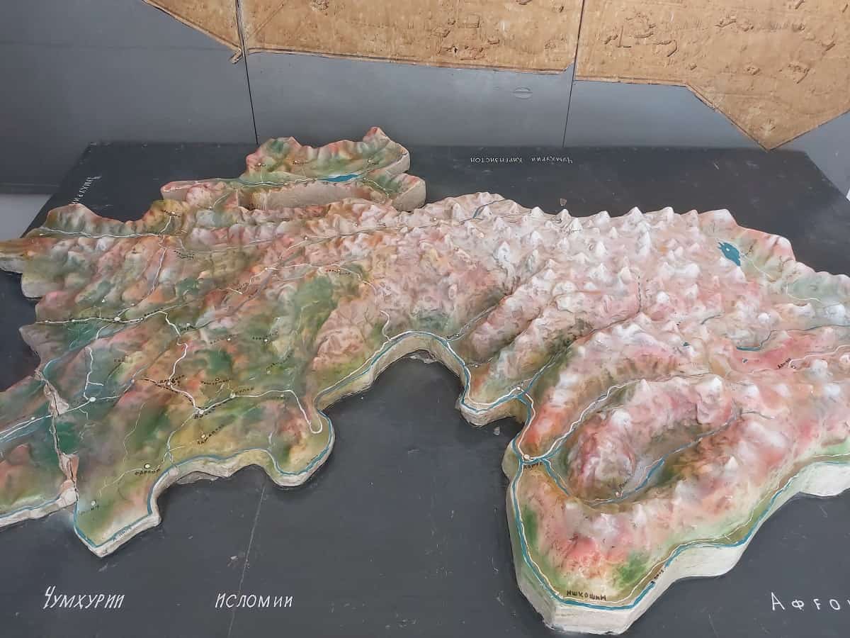 Modell von Tadshikistan. Foto: Dr. Ronald Keusch