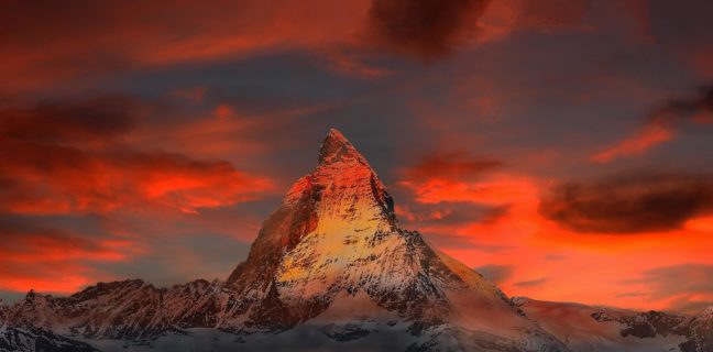 6 Dinge, die Sie über Gesundheitstourismus in der Schweiz wissen müssen Schweizer Gesundheitstourismus, berge, schnee, sonnenuntergang