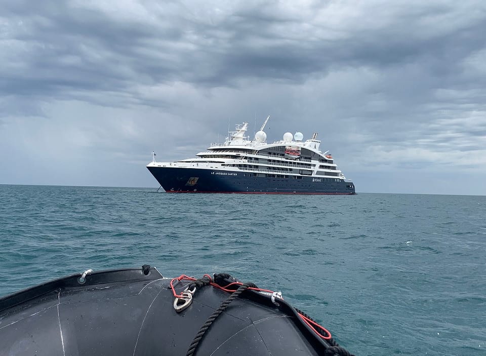 Das Ponant-Schiff „Le Jacques Cartier“