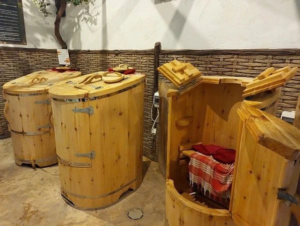 Im SPA von Starosel – Faßsauna