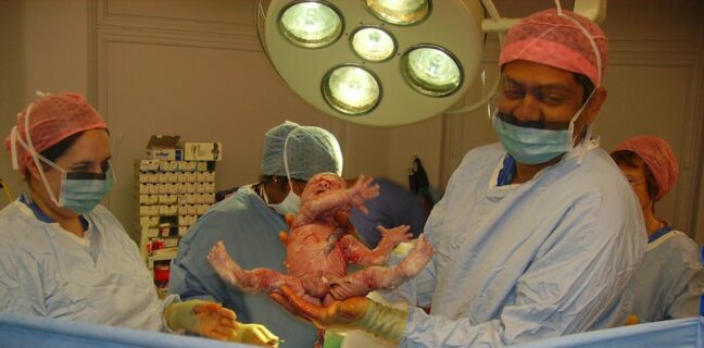 Beckenendlage Kaiserschnitt: Was du wissen musst Photo "Breech position cesarean section"