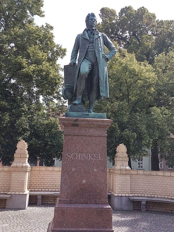 Denkmal Karl Friedrich Schinkel des Bildhauers Max Wiese in Neuruppin