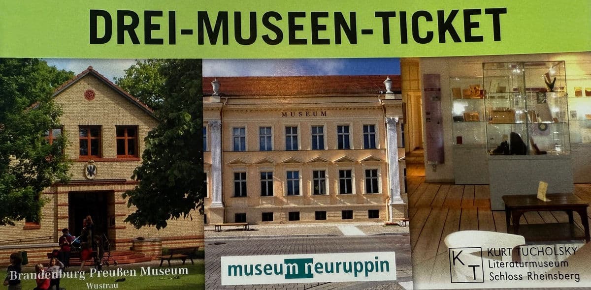 Kombiticket für drei Museen in Neuruppin, Rheinsberg und Wustrau