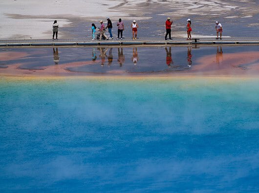 Entdecke den Zauber des Yellowstone-Nationalparks Photo yellowstone park
