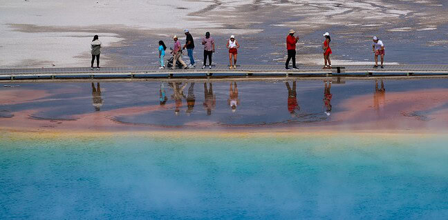 Entdecke den Zauber des Yellowstone-Nationalparks Photo yellowstone park