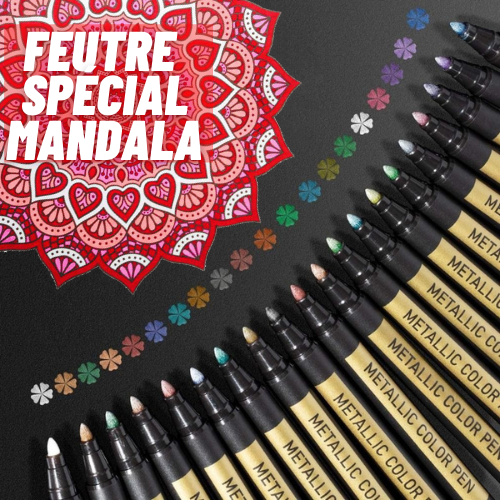 Feutres de dessin mandala